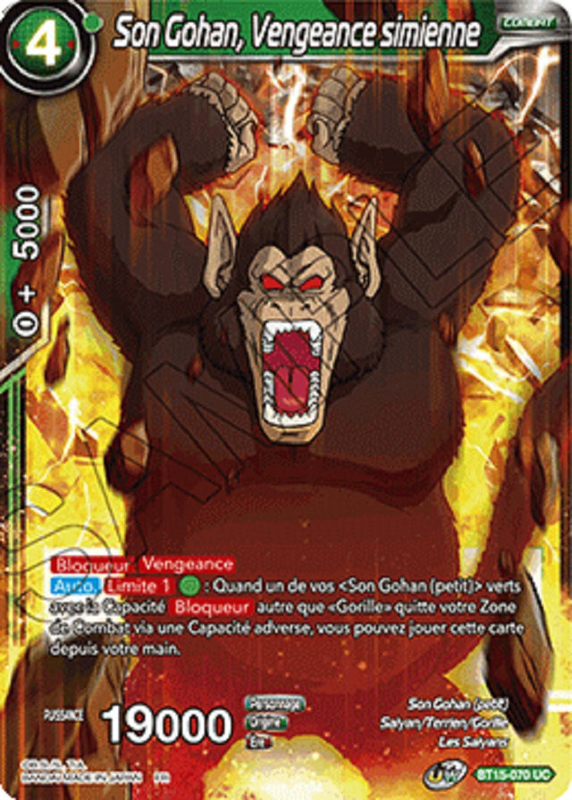 Son Gohan, Vengeance simienne : BT15-070