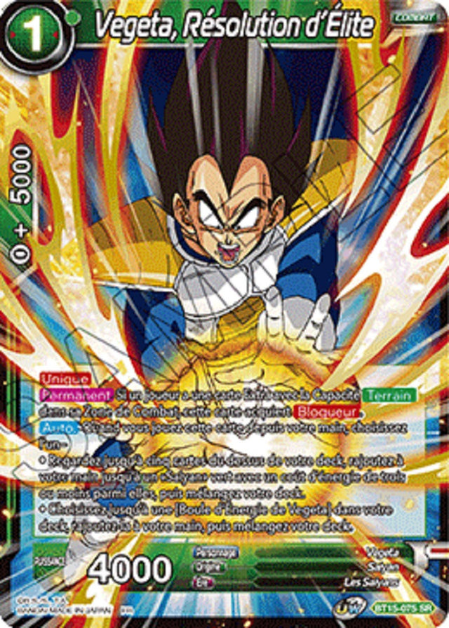 Vegeta, Résolution d'Élite : BT15-075