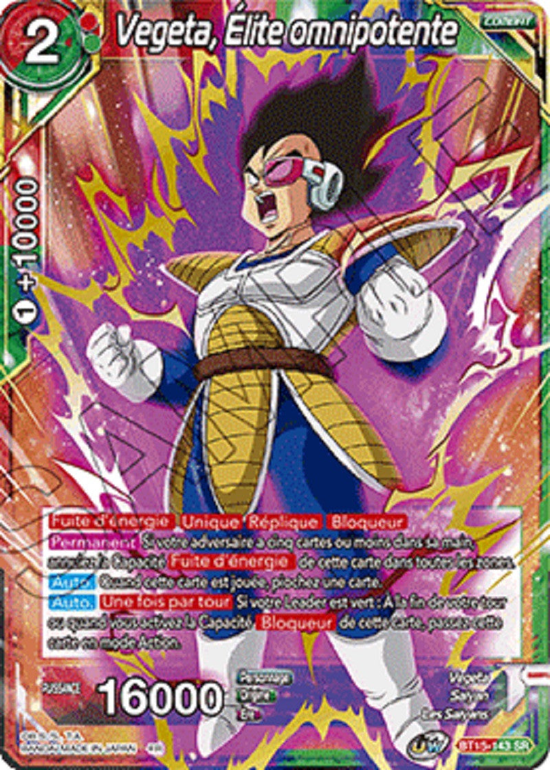 Végéta, Élite omnipotente : BT15-143 (SR)