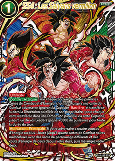 SS4 : Les Saiyans vermillon : BT15-152 (SCR)