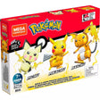Mega Construx Pokémon - Évolutions de Pikachu (Pichu, Pikachu, Raichu)