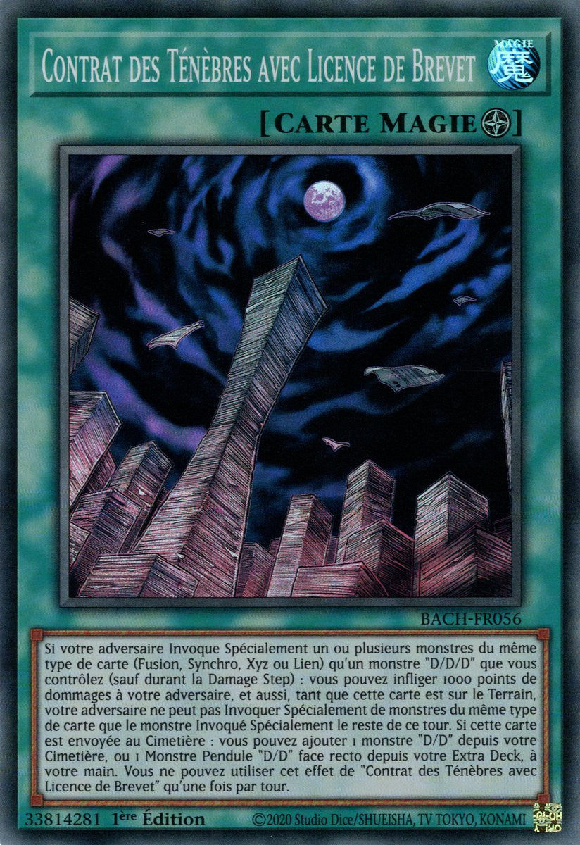 Contrat des Ténèbres avec Licence de Brevet : BACH-FR056 (SR)