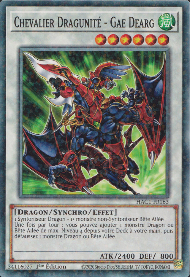Chevalier Dragunité - Gae Dearg : HAC1-FR163 (V.2 - DNPR)