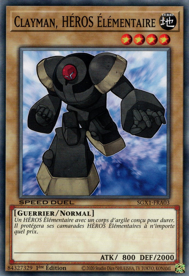 Clayman, HÉROS Élémentaire : SGX1-FRA03 (C)