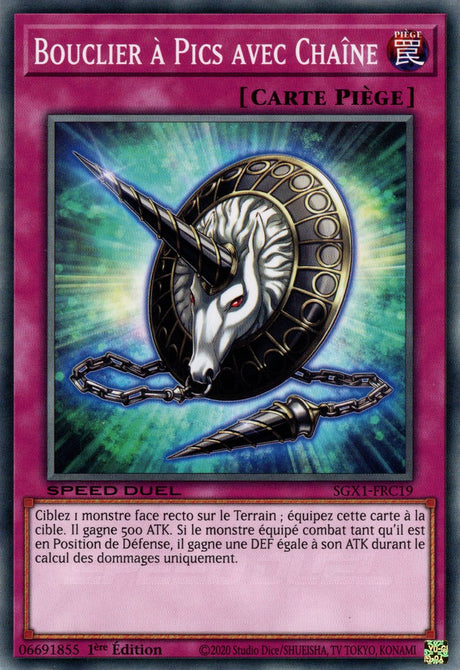 Bouclier à Pics avec Chaîne : SGX1-FRC19 (C)