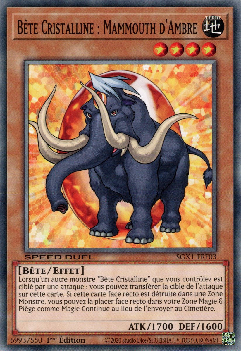Bête Cristalline : Mammouth d'Ambre : SGX1-FRF03