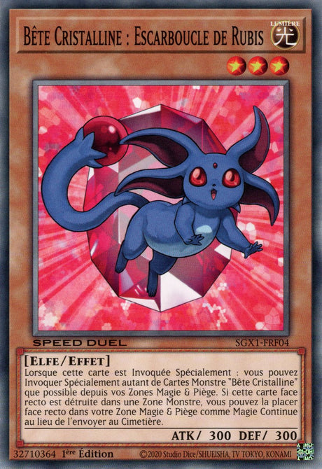 Bête Cristalline : Escarboucle de Rubis : SGX1-FRF04 (C)