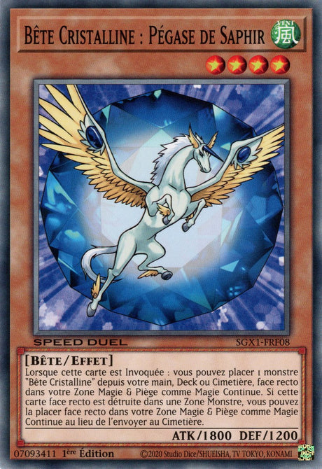 Bête Cristalline : Pégase de Saphir : SGX1-FRF08 (V.1 - C)