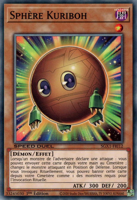 Sphère Kuriboh : SGX1-FRI12 (V.1 - C)