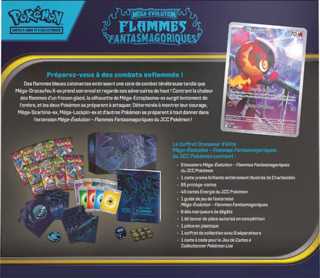 Pokémon - ETB Coffret Dresseur d'Élite ME02 - Méga-Évolution : Flammes Fantasmagoriques : Dracaufeu - DracauGames