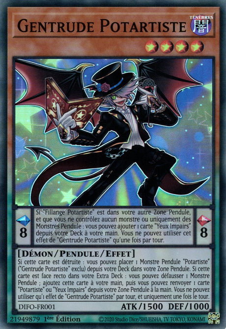 Gentrude Potartiste - DIFO-FR001 - Cartes Yu-Gi-Oh!