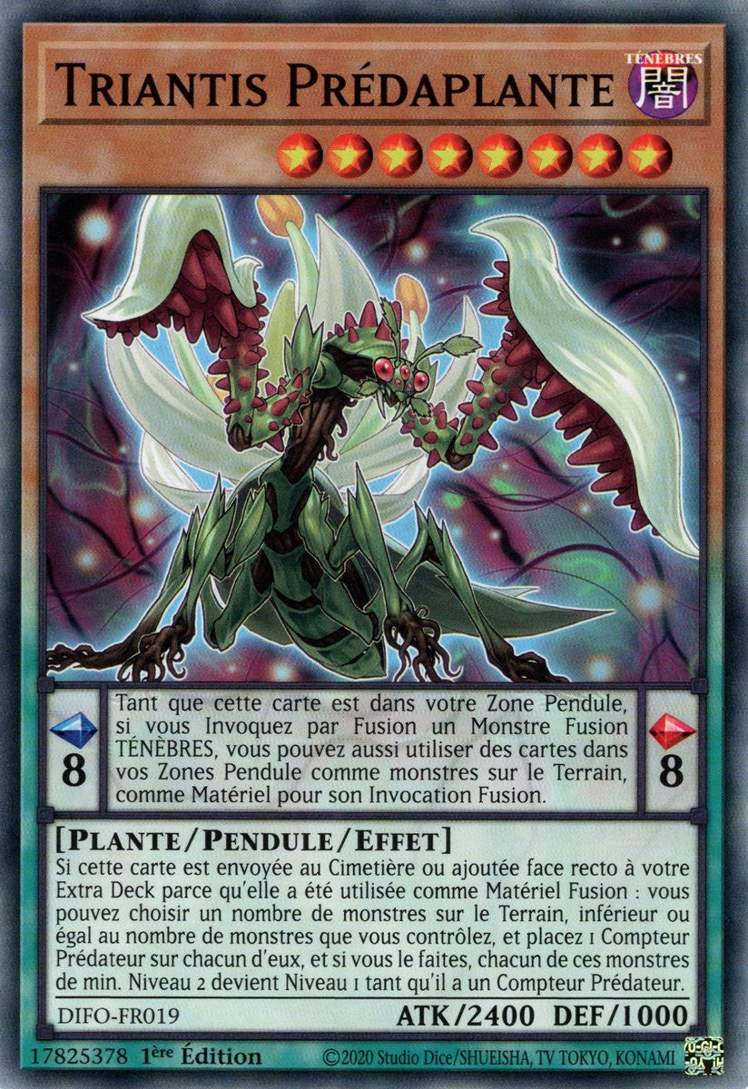 Triantis Prédaplante - DIFO-FR019 - Cartes Yu-Gi-Oh!