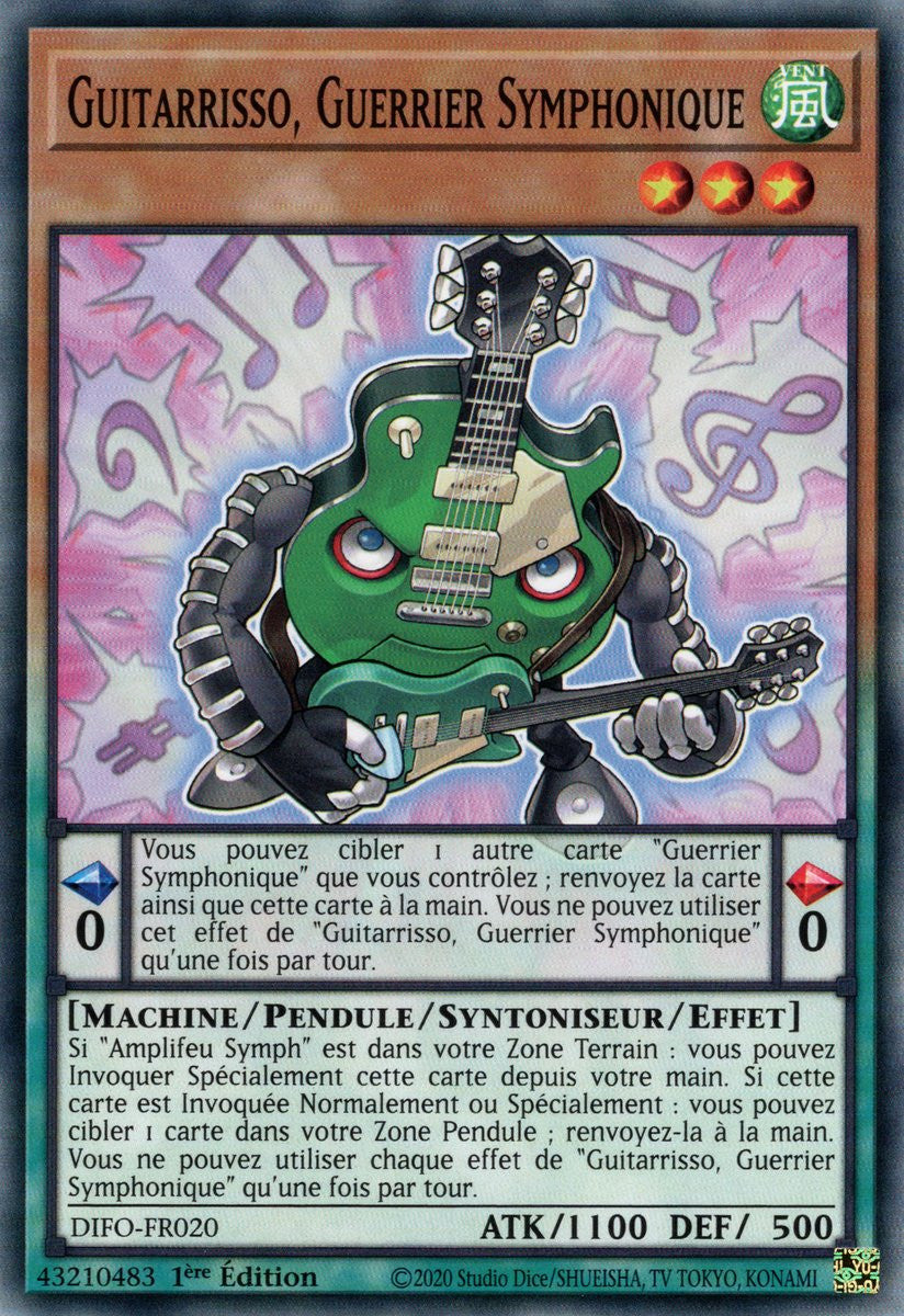 Guitarrisso, Guerrier Symphonique - DIFO-FR020 - Cartes Yu-Gi-Oh!