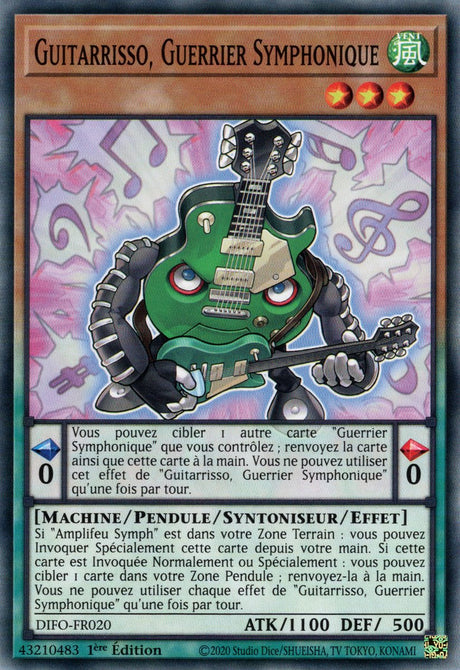 Guitarrisso, Guerrier Symphonique - DIFO-FR020 - Cartes Yu-Gi-Oh!