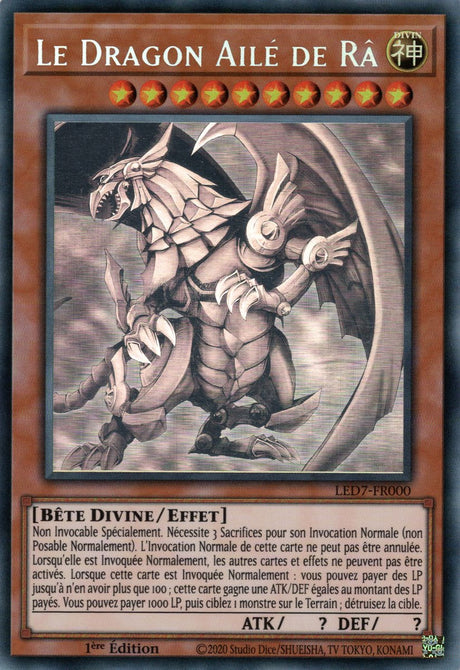 LED7-FR000 Le Dragon Ailé de Râ (Ghost Rare)