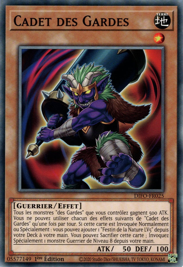 Cadet des Gardes - DIFO-FR025 - Cartes Yu-Gi-Oh!