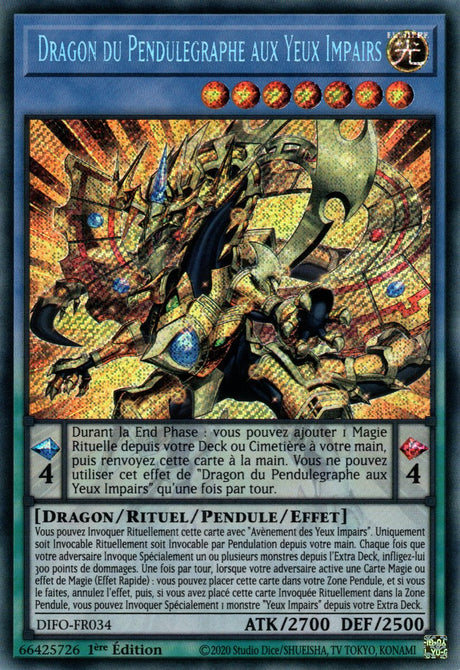 Dragon du Pendulegraphe aux Yeux Impairs - DIFO-FR034 - Cartes Yu-Gi-Oh!