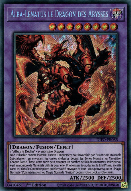 Alba-Lenatus le Dragon des Abysses - DIFO-FR035 - Cartes Yu-Gi-Oh!