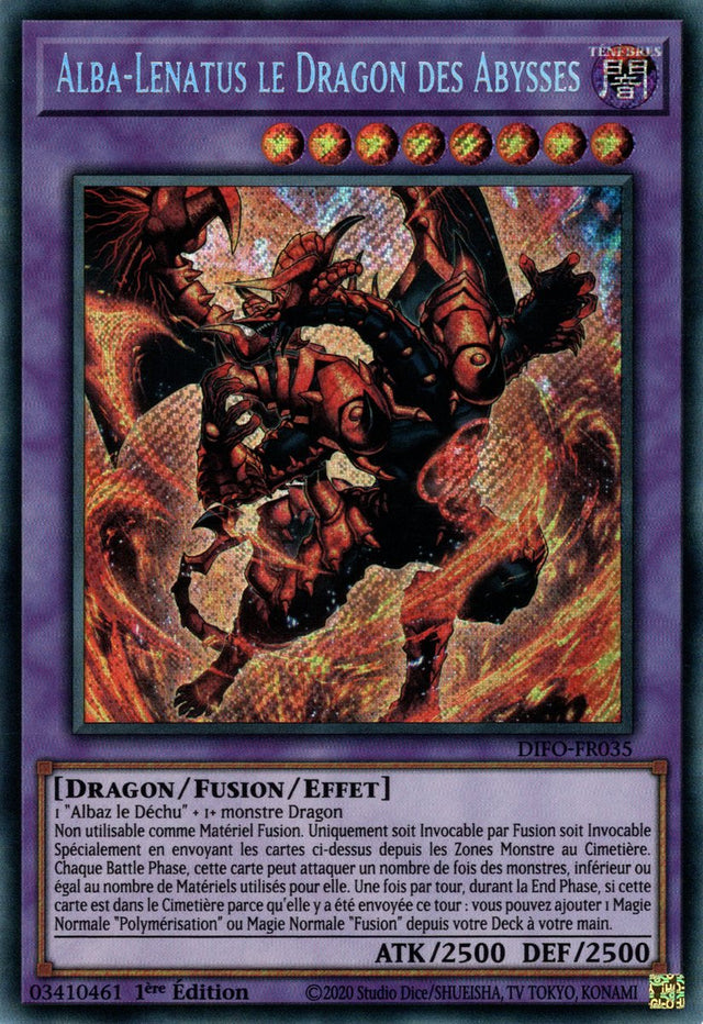Alba-Lenatus le Dragon des Abysses - DIFO-FR035 - Cartes Yu-Gi-Oh!