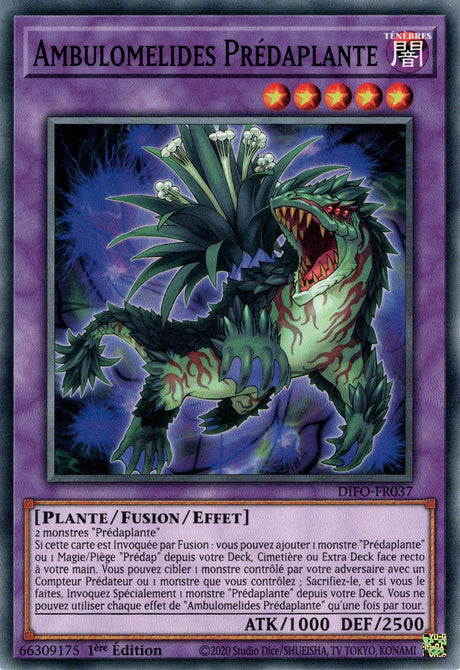 Ambulomelides Prédaplante - DIFO-FR037 - Cartes Yu-Gi-Oh!