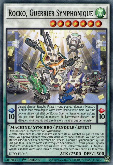 Rocko, Guerrier Symphonique - DIFO-FR042 - Cartes Yu-Gi-Oh!