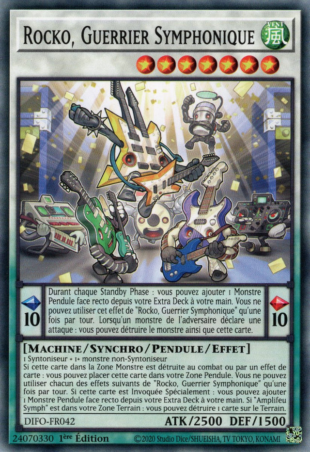 Rocko, Guerrier Symphonique - DIFO-FR042 - Cartes Yu-Gi-Oh!