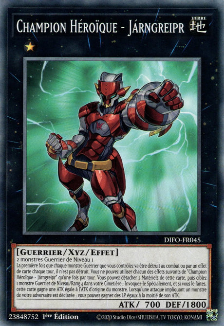 Champion Héroïque - Járngreipr - DIFO-FR045 - Cartes Yu-Gi-Oh!