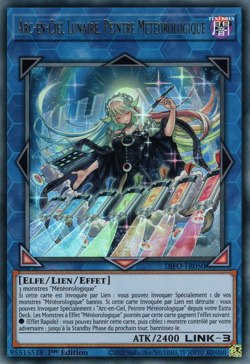 Arc-en-Ciel Lunaire, Peintre Météorologique - DIFO-FR050 - Cartes Yu-Gi-Oh!