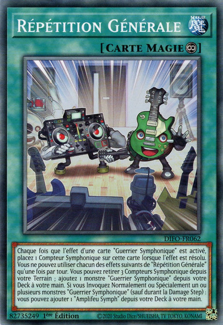 Répétition Générale - DIFO-FR062 - Cartes Yu-Gi-Oh!