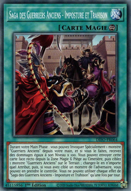 Saga des Guerriers Anciens - Imposture et Trahison - DIFO-FR064 - Cartes Yu-Gi-Oh!