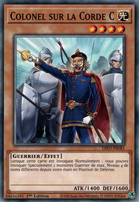 Colonel sur la Corde C - DIFO-FR081 - Cartes Yu-Gi-Oh!