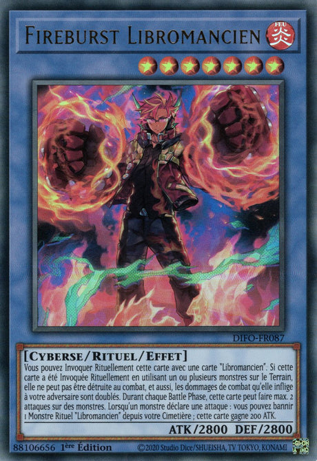 Fireburst Libromancien - DIFO-FR087 - Cartes Yu-Gi-Oh!