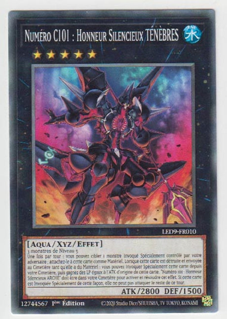 Numéro C101 : Honneur Silencieux TÉNÈBRES - LED9-FR010 - Cartes Yu-Gi-Oh!