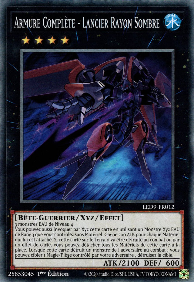 Armure Complète - Lancier Rayon Sombre - LED9-FR012 - Cartes Yu-Gi-Oh!