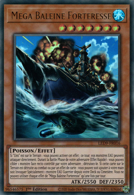 Méga Baleine Forteresse - LED9-FR016 - Cartes Yu-Gi-Oh!