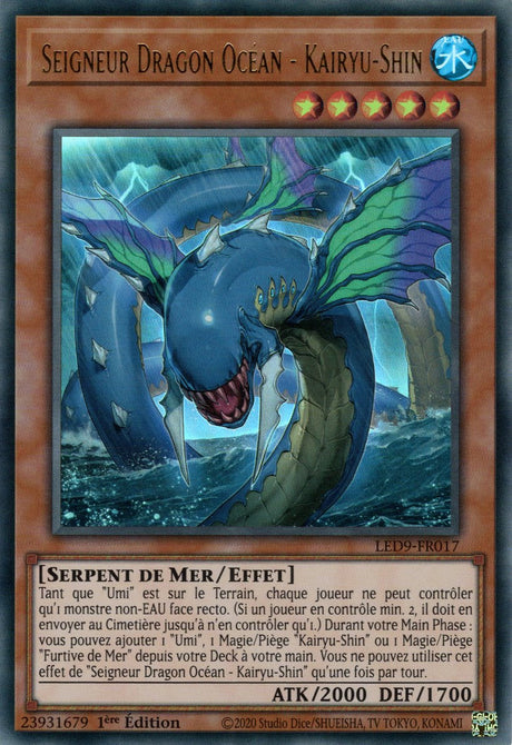 Seigneur Dragon Océan - Kairyu-Shin - LED9-FR017 - Cartes Yu-Gi-Oh!