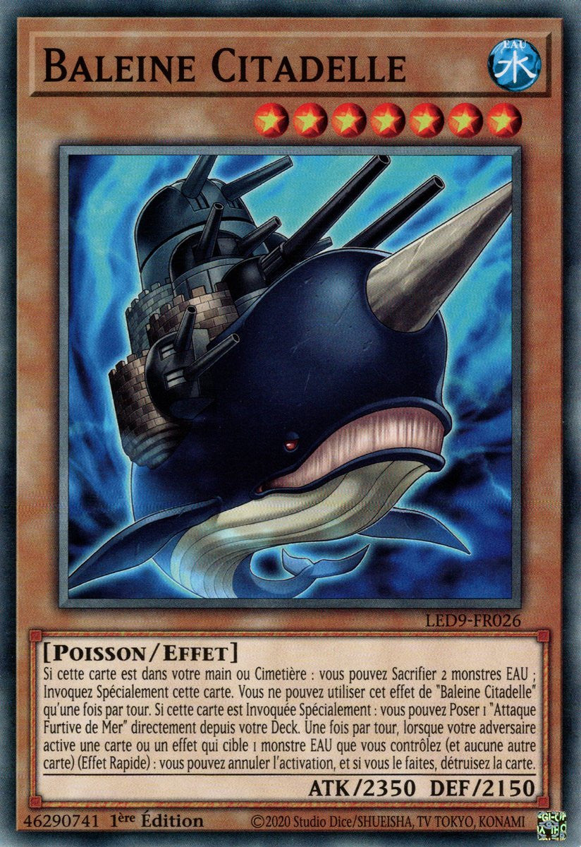 Baleine Citadelle - LED9-FR026 - Cartes Yu-Gi-Oh!