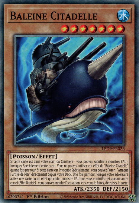Baleine Citadelle - LED9-FR026 - Cartes Yu-Gi-Oh!