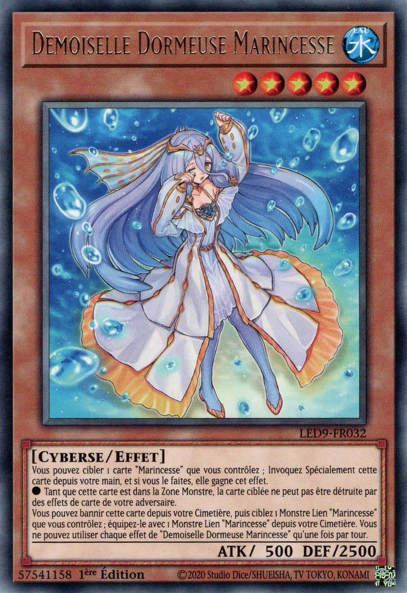 Demoiselle Dormeuse Marincesse - LED9-FR032 - Cartes Yu-Gi-Oh!