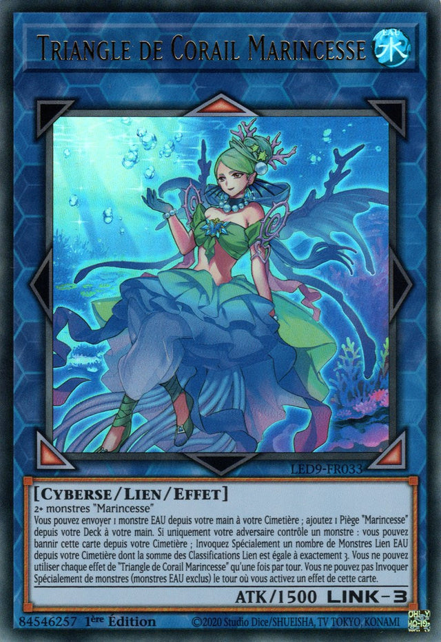 Triangle de Corail Marincesse - LED9-FR033 - Cartes Yu-Gi-Oh!