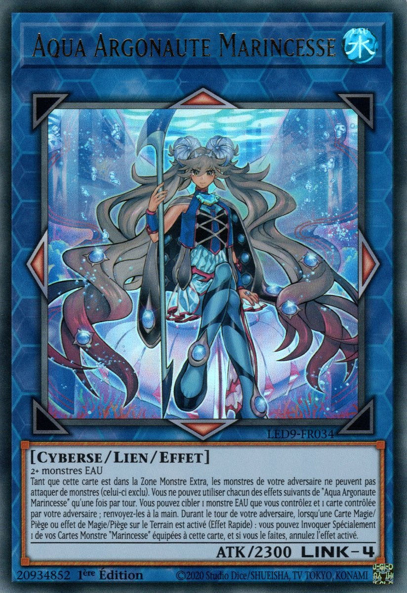 Aqua Argonaute Marincesse - LED9-FR034 - Cartes Yu-Gi-Oh!