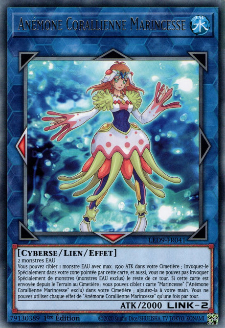 Anémone Corallienne Marincesse - LED9-FR041 - Cartes Yu-Gi-Oh!