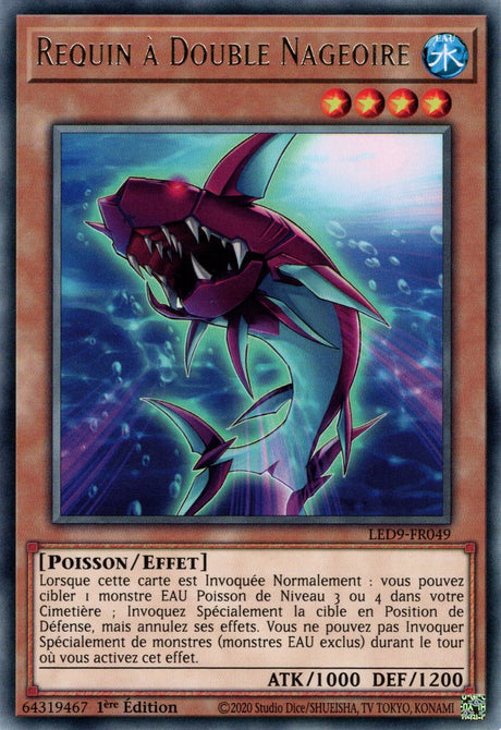 Requin à Double Nageoire - LED9-FR049 - Cartes Yu-Gi-Oh!