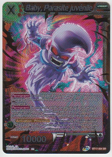 B17-004 Baby, Parasite juvénile - Cartes Dragon Ball Super