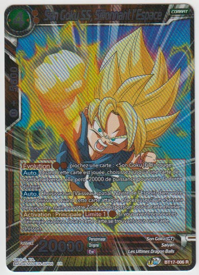 B17-006 Son Goku SS, Sillonnant l'Espace - Cartes Dragon Ball Super