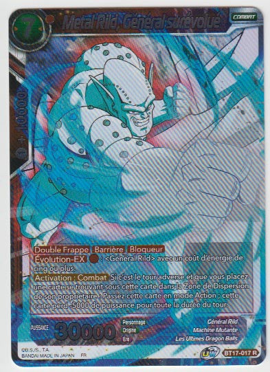 B17-017 Metal Rild, Général surévolué - Carte à l'unité Dragon Ball ...