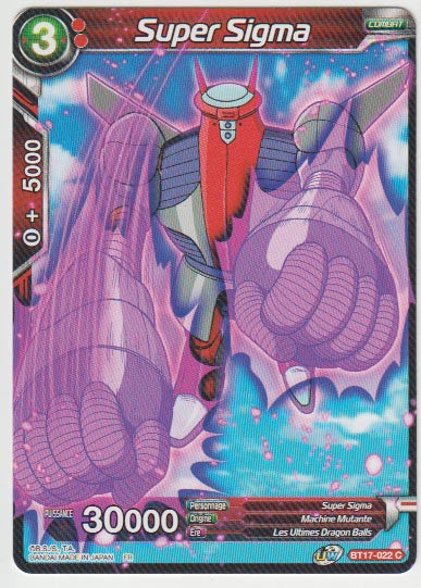 B17-022 Super Sigma - Cartes Dragon Ball Super