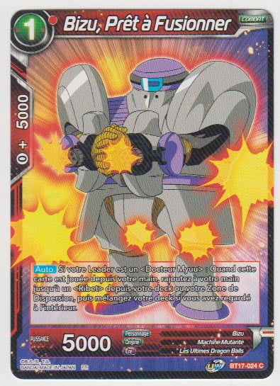 B17-024 Bizu, Prêt à Fusionner - Cartes Dragon Ball Super