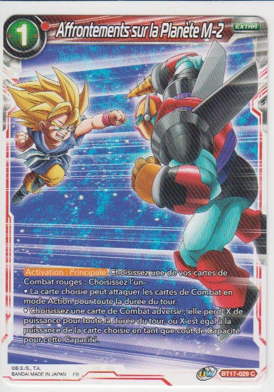 B17-029 Affrontement sur la Planète M-2 - Cartes Dragon Ball Super