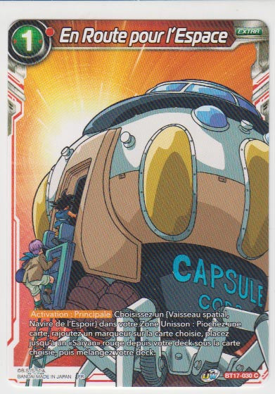 B17-030 En Route pour l'Espace - Cartes Dragon Ball Super
